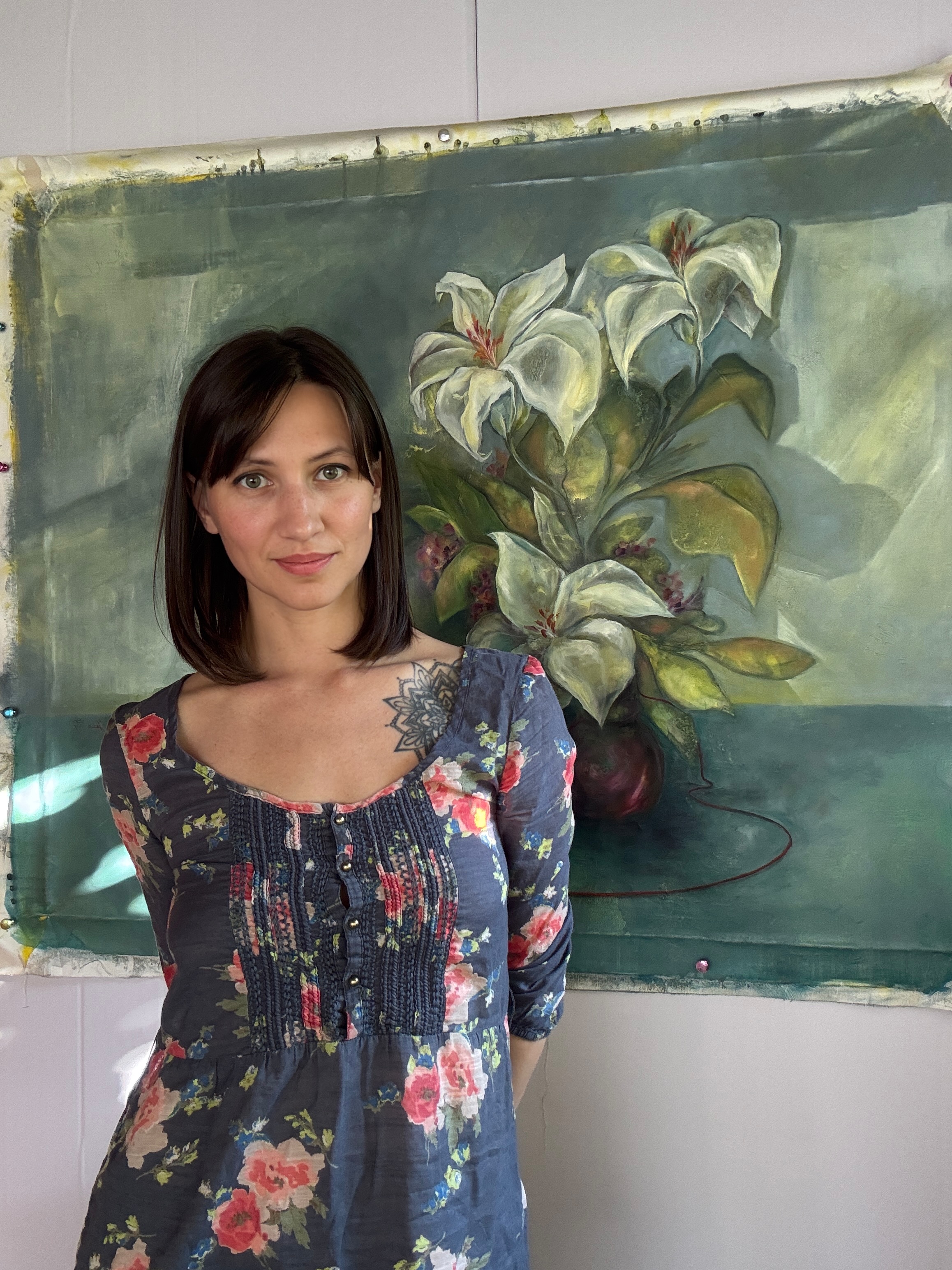 Portrait of Yuliia Poraiko (Palij), who works in the painting style (Rochester, United States) Photo 1 of 1.