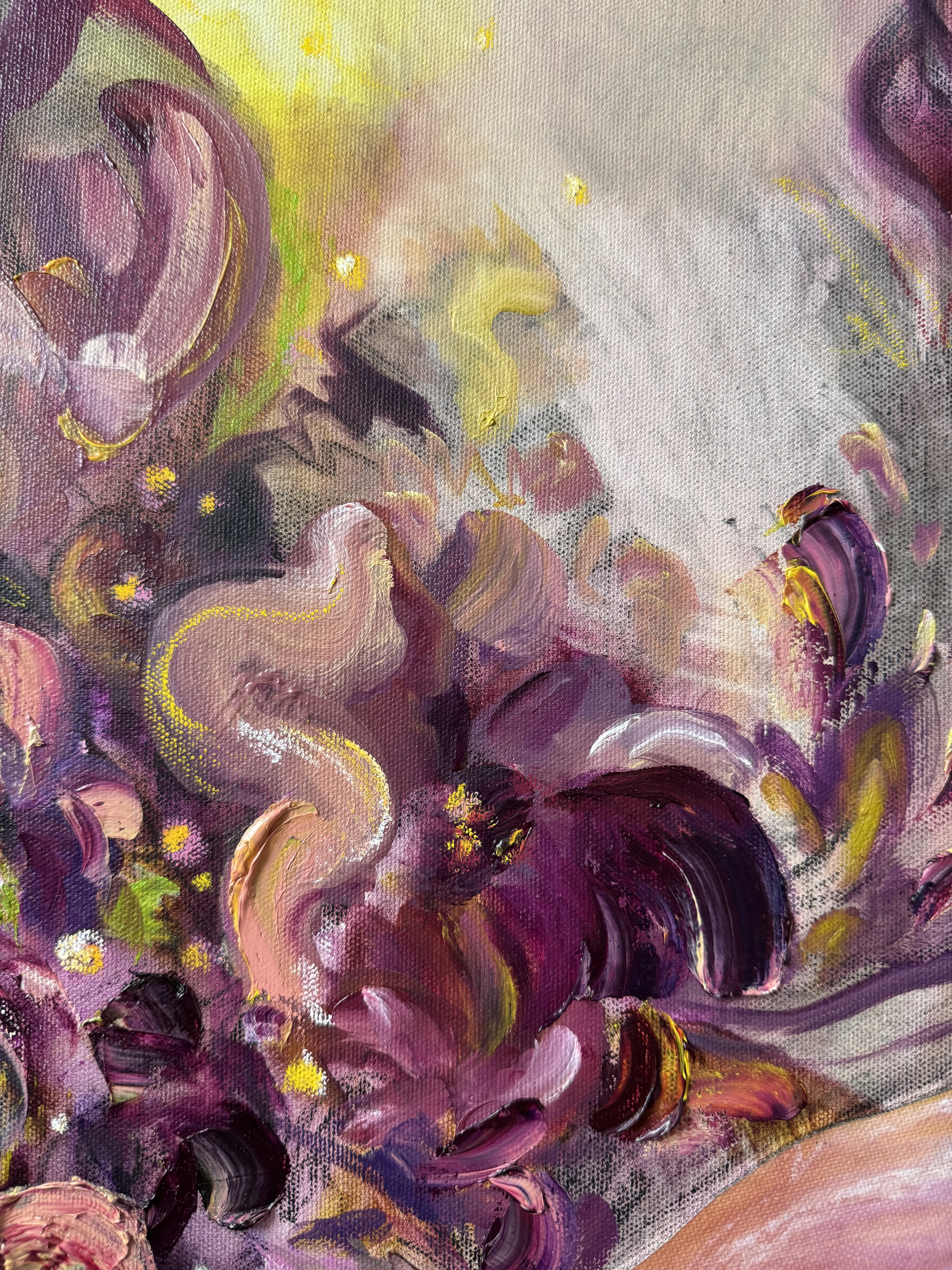 Image of Elizabeth by Yuliia Poraiko (Palij), size: 60x80 cm, made of Oil, acrylic on canvas, ARTWORKS medium, from Rochester, part of the Bouquet of Familiar but Not Famous series, priced at $900 Photo 2 of 5.