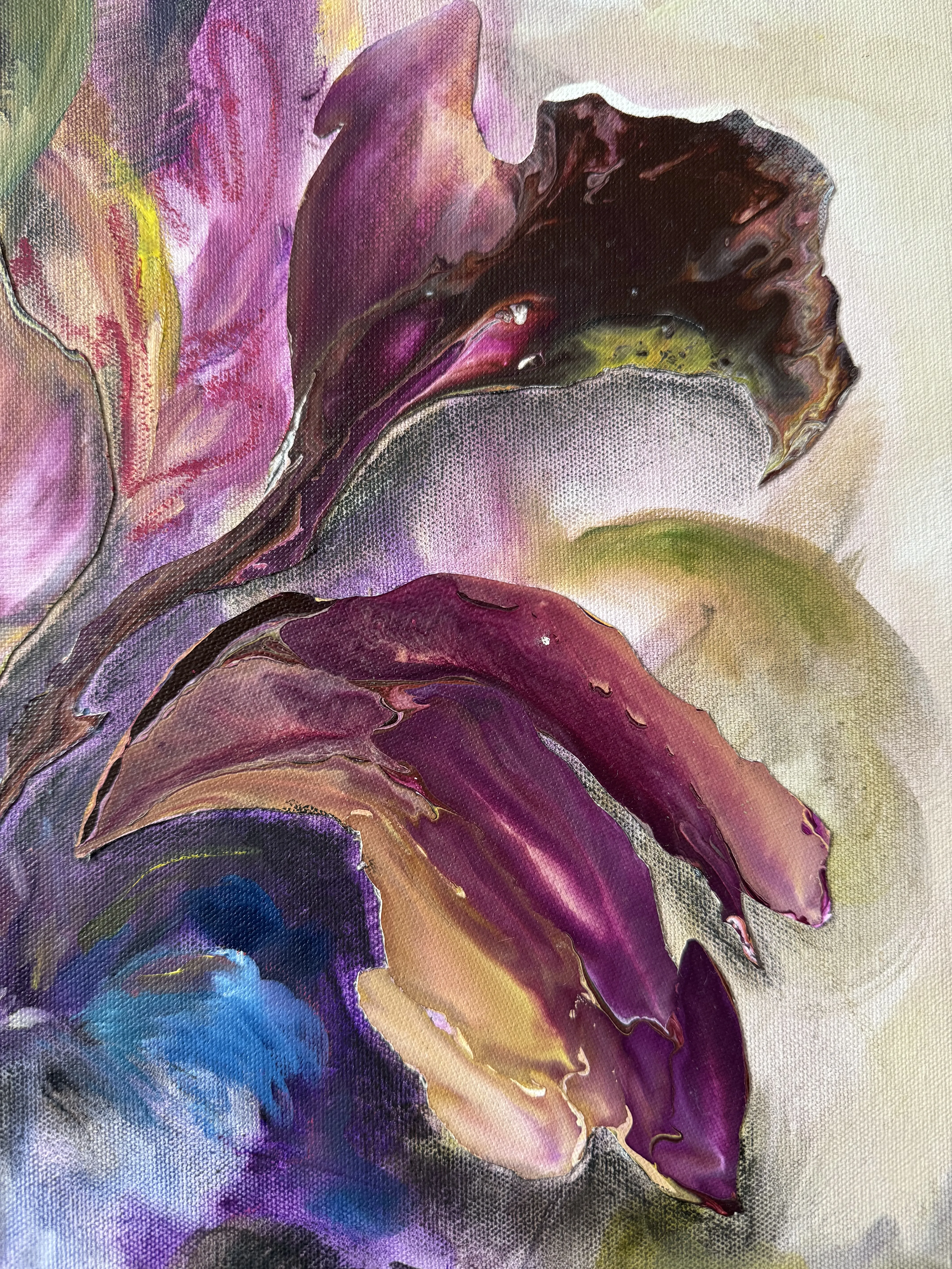 Image of Christine by Yuliia Poraiko (Palij), size: 60x80 cm, made of Oil, acrylic on canvas, ARTWORKS medium, from Rochester, part of the Bouquet of Familiar but Not Famous series, priced at $900 Photo 5 of 5.