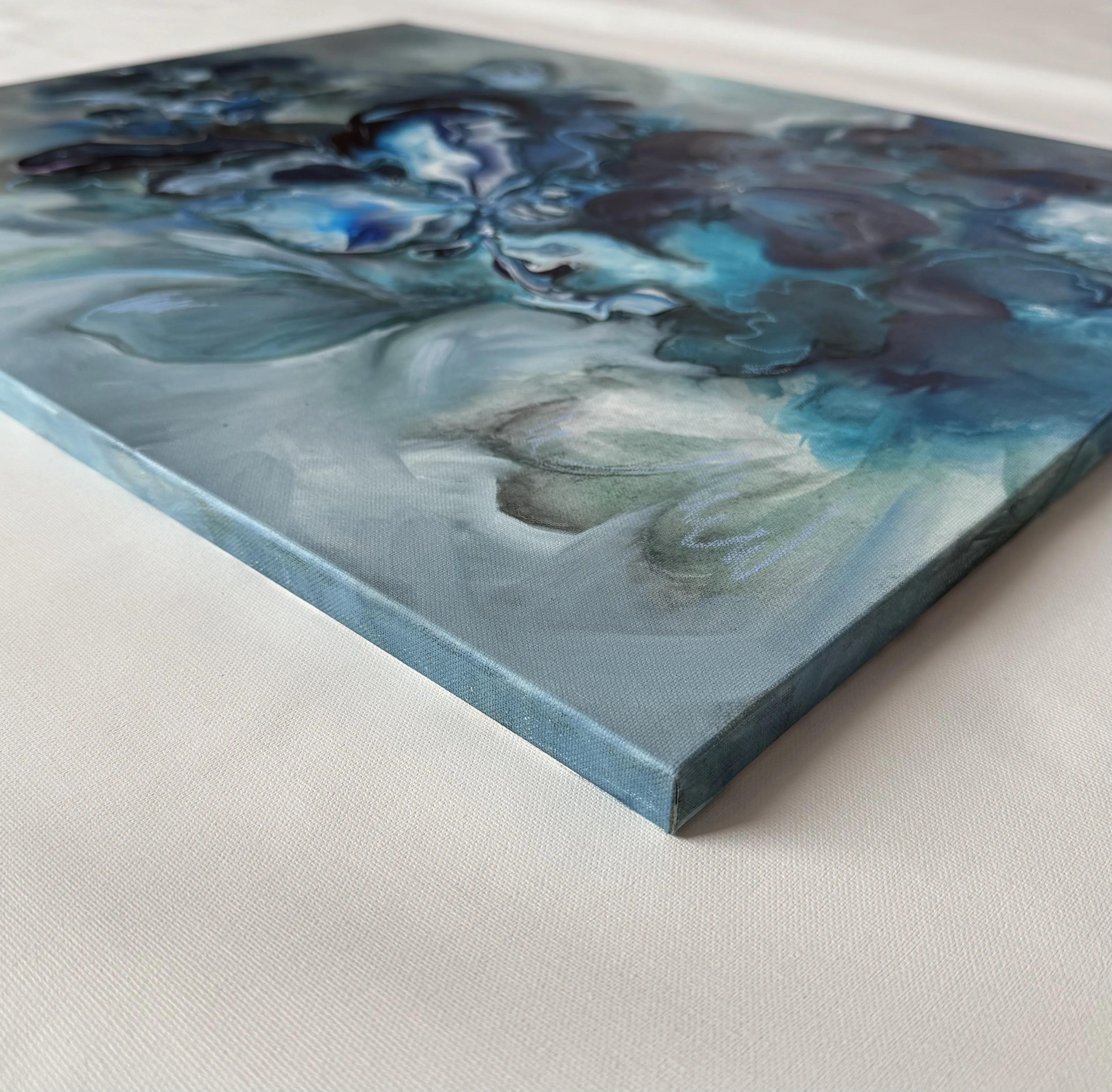 Image of Marie by Yuliia Poraiko (Palij), size: 60x80 cm, made of Oil, acrylic on canvas, ARTWORKS medium, from Rochester, part of the Bouquet of Familiar but Not Famous series, priced at $900 Photo 5 of 5.