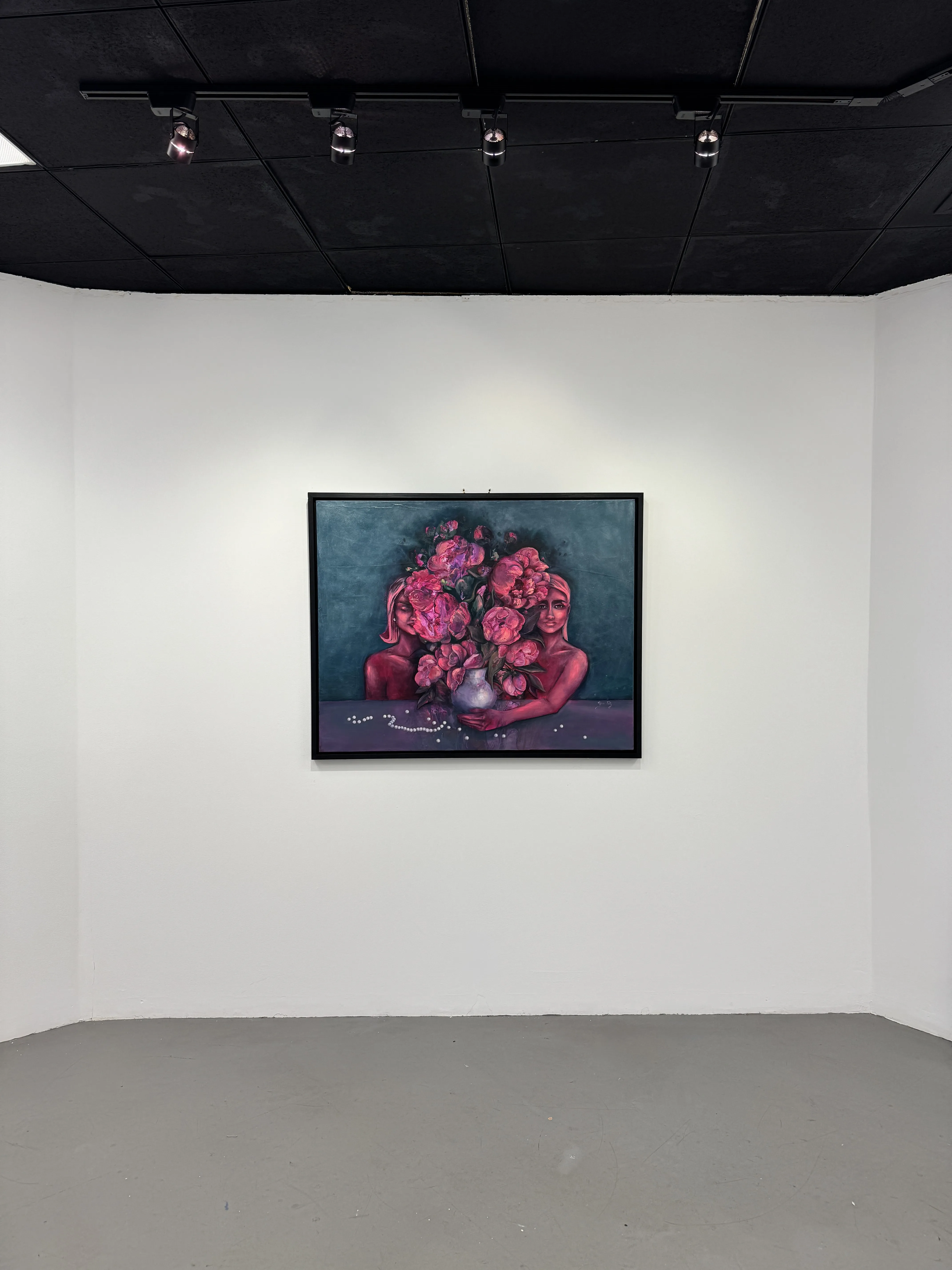 Image of Connection lost by Yuliia Poraiko (Palij), size: 120 x 95 cm, made of Oil, acrylic on canvas, Painting medium, from Rochester, USA, priced at $2200 Photo 3 of 4.