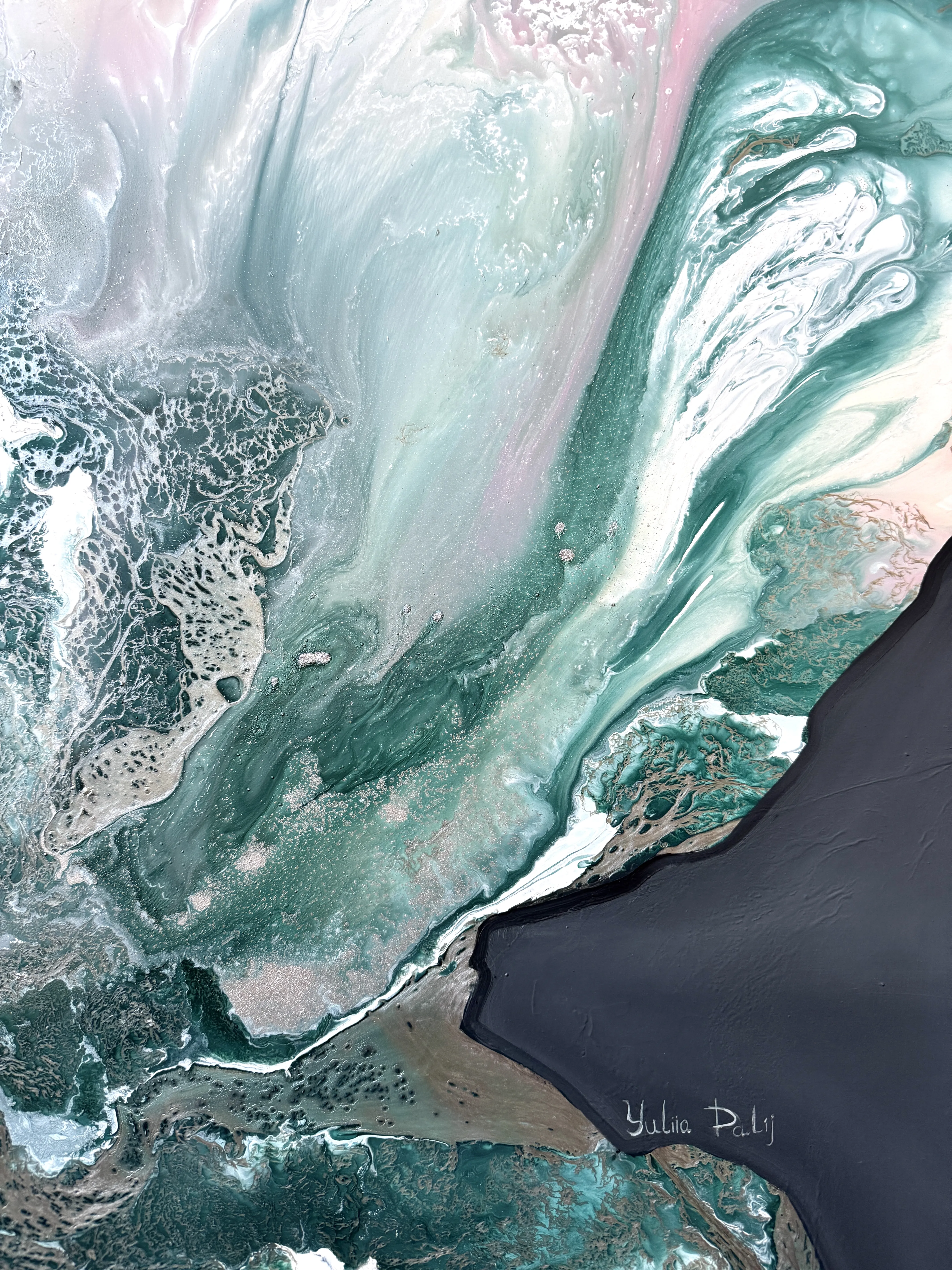 Image of Serenity when you belong to yourself by Yuliia Poraiko (Palij), size: 60 х 125 см, made of Oil, acrylic on plastic panel, Painting medium, from Rochester, USA, part of the Dedicated to women series, priced at $1000 Photo 3 of 6.