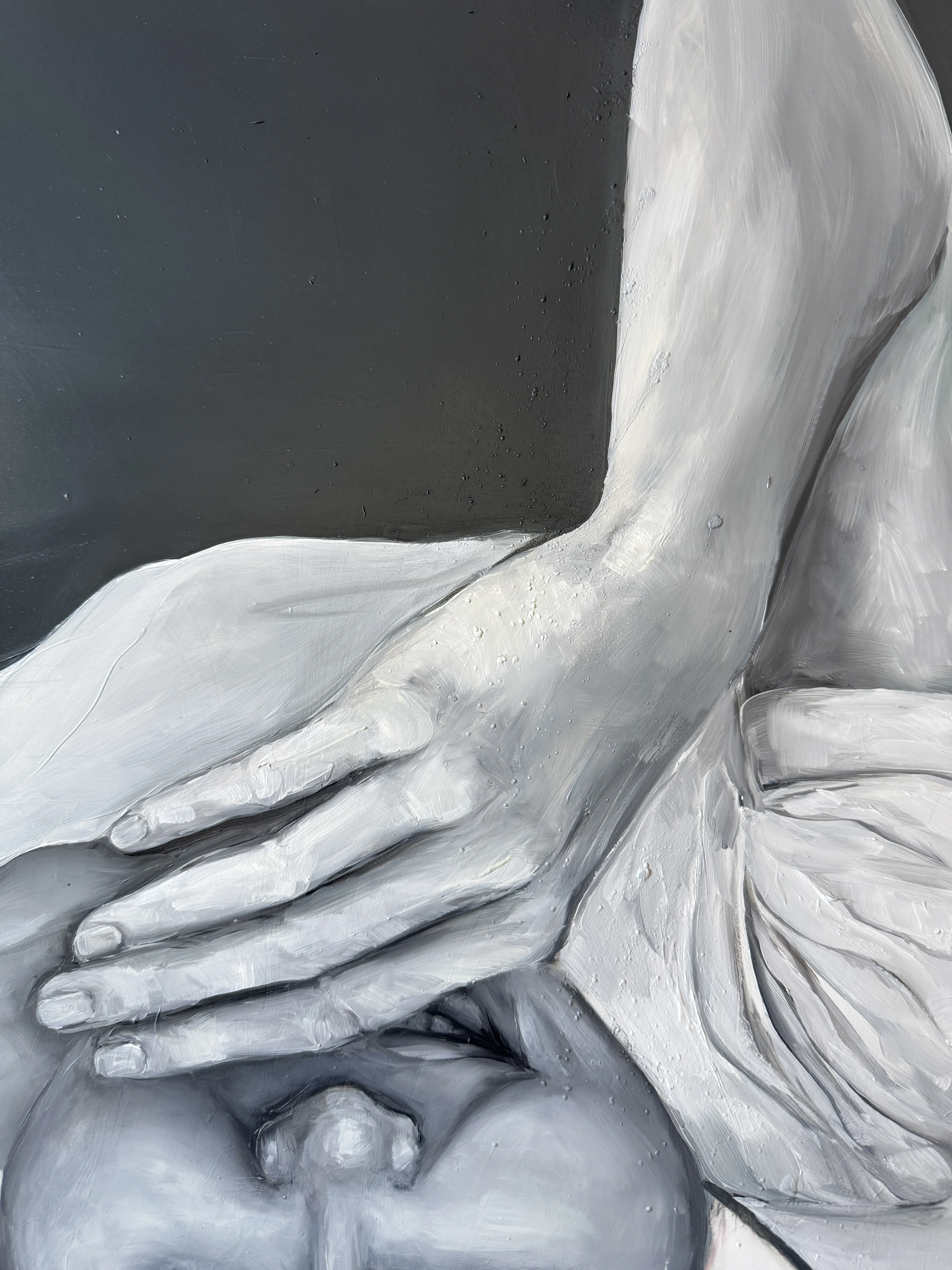 Image of Serenity when you belong to yourself by Yuliia Poraiko (Palij), size: 60 х 125 см, made of Oil, acrylic on plastic panel, Painting medium, from Rochester, USA, part of the Dedicated to women series, priced at $1000 Photo 5 of 6.